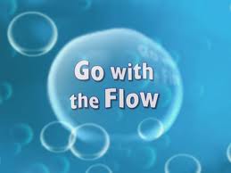 Flowing along